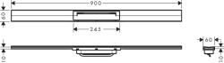 Hansgrohe Hg. 56045140 RainDrainFlex zuh. színk. 90cm