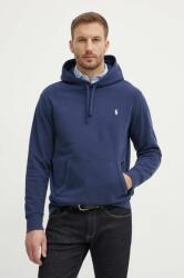 Ralph Lauren pamut melegítőfelső sötétkék, férfi, sima, kapucnis, 710916690 - sötétkék L