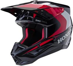 Alpinestars S-M5 Honda kollekció 2024 motokrossz bukósisak fekete-piros-szürke