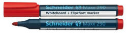 Schneider Tábla- és flipchart marker 2-3 mm kerek végű SCHNEIDER Maxx 290 piros (29099 - 02) - cartridge