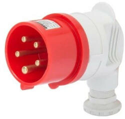 Gewiss GW60090 ipari csatlakozó lengő dugvilla 90° 5P (3P+N+F) 16A IP44, 380-415V 50/60 Hz, csavaros csatlakozás (GW60090)