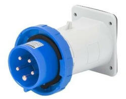 Gewiss GW60226 ipari csatlakozó beépíthető dugvilla egyenes 3P (2P+F) 16A IP67, 200-250V 50/60 Hz, csavaros csatlakozás (GW60226)
