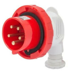 Gewiss GW60113 ipari csatlakozó lengő dugvilla 90° 5P (3P+N+F) 16A IP67, 380-415V 50/60 Hz, csavaros csatlakozás (GW60113)