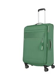 Travelite zöld négy kerekű textil nagy bőrönd miigo 92749-80
