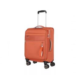 Travelite narancssárga négy kerekű textil kicsi bőrönd miigo 92747-87