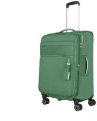 Travelite zöld négy kerekű textil közepes bőrönd miigo 92748-80