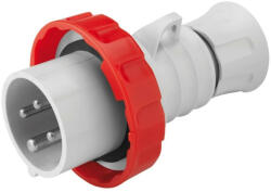 Gewiss GW60030H ipari csatlakozó lengő dugvilla egyenes 4P (3P+F) 16A IP67, 380-415V 50/60 Hz, csavaros csatlakozás (GW60030H)