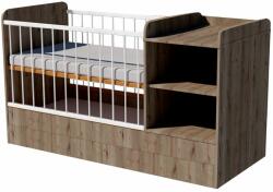  Lili Uno 3in1 baba kombi kiságy 120×60 cm ágyneműtartóval - Gesztenye
