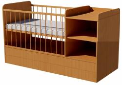  Lili Uno 3in1 baba kombi kiságy 120×60 cm ágyneműtartóval - Bükk