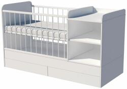 Kinder Mobel Lili Uno 3in1 baba kombi kiságy 120×60 cm ágyneműtartóval - Fehér