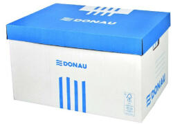 DONAU Archiváló konténer dobozoknak DONAU 545x363x317 mm levehető tetővel kék (U7666301FSC-10) - papir-bolt