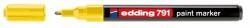 edding Marker cu vopsea, varf 1-2 mm, corp plastic, galben, EDDING 791 (ED7915)