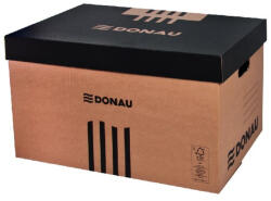 DONAU Archiváló konténer DONAU tetővel 545x363x317 mm barna (U7666301FSC-02) - forpami