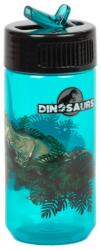 DERFORM Sticlă de apă băieți, model dinozauri, albastru, 330 ml
