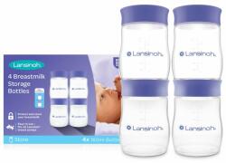  Lansinoh anyatejtároló palack fedéllel 160ml 4db - webaruhaz