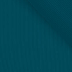 Takoy Konfekció anyag bordás Jersey új OSKAR petróleum színű № 47