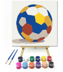  Kék és sárga focilabda - gyerek számfestő készlet