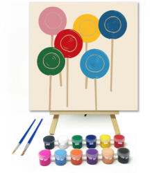  Színes nyalókák - gyerek számfestő készlet