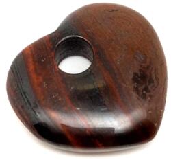 R. M. ékszer Tigrisvas fánk szív 30x30mm (010312)