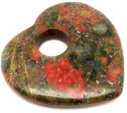 R. M. ékszer Unakit fánk szív 35x35mm (010329)