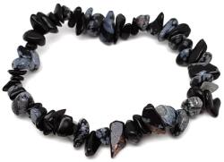 R. M. ékszer Splitter karkötő Obszidián hópehely (098519)