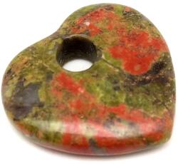 R. M. ékszer Unakit fánk szív 30x28mm (010313)