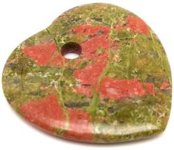 R. M. ékszer Unakit átfúrt szív 35x35mm (010330)