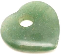 R. M. ékszer Aventurin fánk szív 30x30mm (010308)