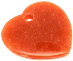 R. M. ékszer Aventurin barack átfúrt szív 40x40mm (010342)