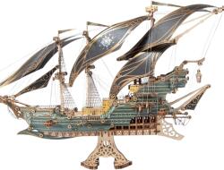Howcat Puzzle 3D, Corabia pirat Aventurile maritime ale lui Sparrow, verde, HC, lemn, 518 piese