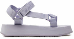 Calvin Klein Jeans Szandál Sandal Velcro Webbing In Mtl YW0YW01480 Lila (Sandal Velcro Webbing In Mtl YW0YW01480)