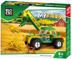 Klocki BLOCKI Set de constructie blocki my farm, tractor cu incarcator (40241)