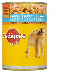 PEDIGREE Állateledel konzerv PEDIGREE kutyáknak junior csirkehússal 400g (119403) - robbitairodaszer
