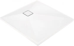 Deante Cadita dus compozit slim patrata alba 90x90 cm Deante Correo Square (KQR_A41B)