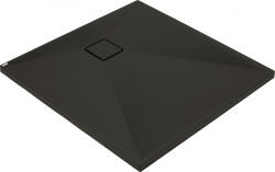 Deante Cadita dus compozit slim patrata neagra 80x80 cm Deante Correo Square (KQR_N42B)