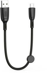 XO cable NB247 USB - microUSB 0, 25 m 6A black (NB247)