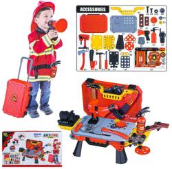  Banc de lucru cu unelte pompieri (BB8030-C) Set bricolaj copii