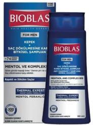 Bioblas Sampon anticadere si antimatreata pentru barbati Bioblas Thermal Expert cu menthol și complex B19, 360 ml