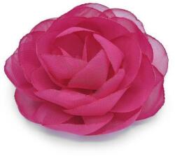 Zia Fashion Brosa floare trandafir din voal culoarea roz aprins, Rose, Corizmi