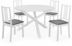 vidaXL Set mobilier de bucătărie, 5 piese, alb, mdf (276403)