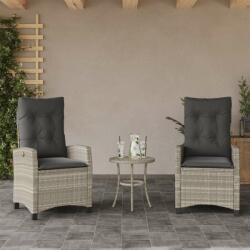 vidaXL 2 db polyrattan dönthető kerti szék párnákkal (365217/9/20/1/2)