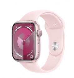 Apple Watch Series 9 GPS 41mm rózsaszín alumíniumtok, rózsaszín sportszíj (MR933QF/A)