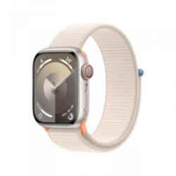 Apple Watch Series 9 (GPS + Cellular) 41mm csillagfény alumíniumtok, csillagfény sportpánt (MRHQ3QF/A)