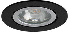 UltraLux BAIN kör alakú, fürdőszobai spot lámpatest, fix - fekete (FBGU10BK)