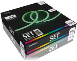 Avide Led Neon Szalag Rgb 12V Távirányítóval 5M - De (ABNLS-12VRGB-5MR-DE)