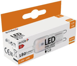 Avide Led 2.5W G9 Nw 4000K Fekvő (ABG9NW-2.5W-B)