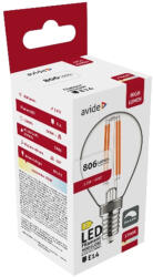Avide Led Filament Mini Globe 5.9W E14 Ww 2700K Fényerőszabályozható (ADLFMG14WW-5.9W)