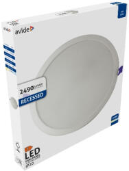 Avide Led Beépíthető Kerek Mennyezeti Lámpa Műanyag 24W Cw 6400K (AMRPCW-R-24W-PC)