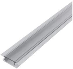 AVIDE Alu Profil "U" 15.2X7.8Mm Süllyeszthető Áttetsző Búrával 2M (AAP-UR-2M-S-CL)