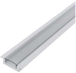 AVIDE Alu Profil "U" 24.7X7Mm Süllyeszthető Áttetsző Búrával 1M (AAP-UR177-1M-CL)